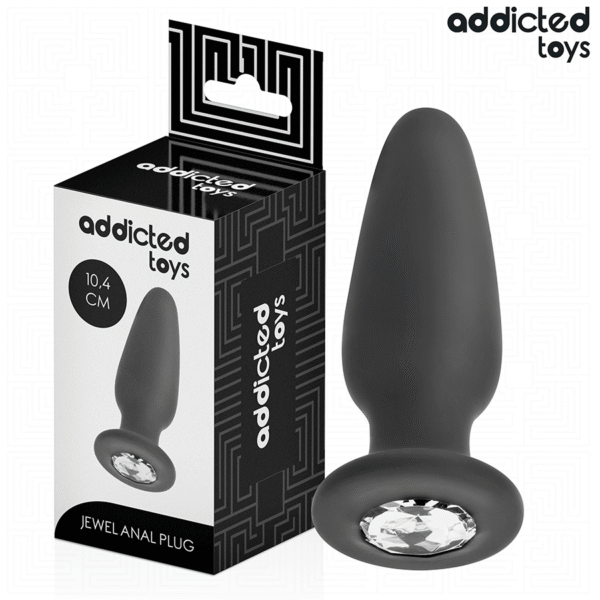 ADDICTED TOYS - PLUG ANAL AVEC BIJOU TAILLE M 10,4 CM