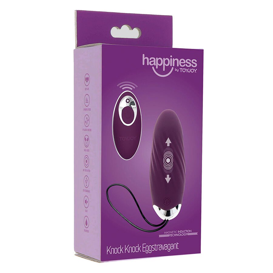 Toyjoy - Happiness Knock Knock Eggstavagant Vibrateur Télécommande Violet | SexDelice – Image 8