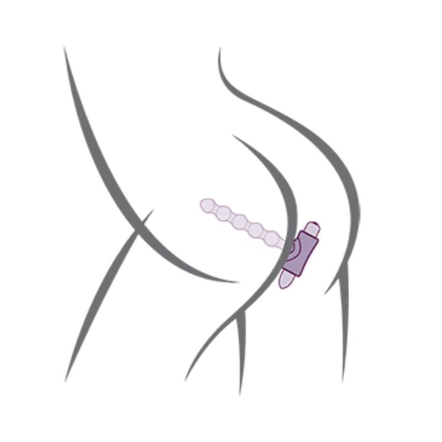 ROCKS-OFF - PETITE SENSATIONS PERLES ANAL PLUG VIBRATEUR NOIR – Image 7