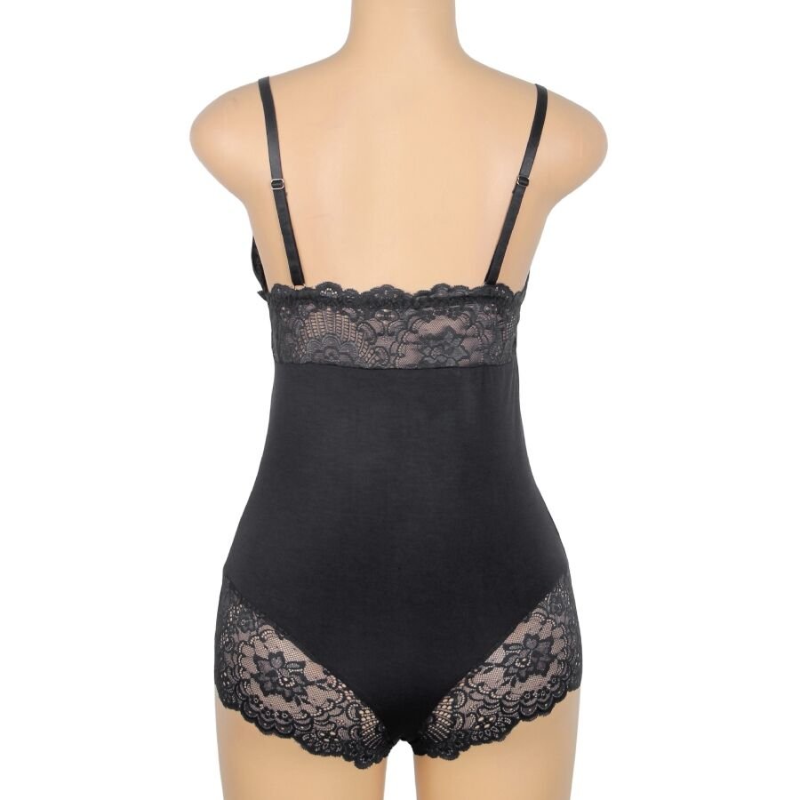Subblime - Teddy Détail Dentelle Florale Noir L/xl | SexDelice – Image 10