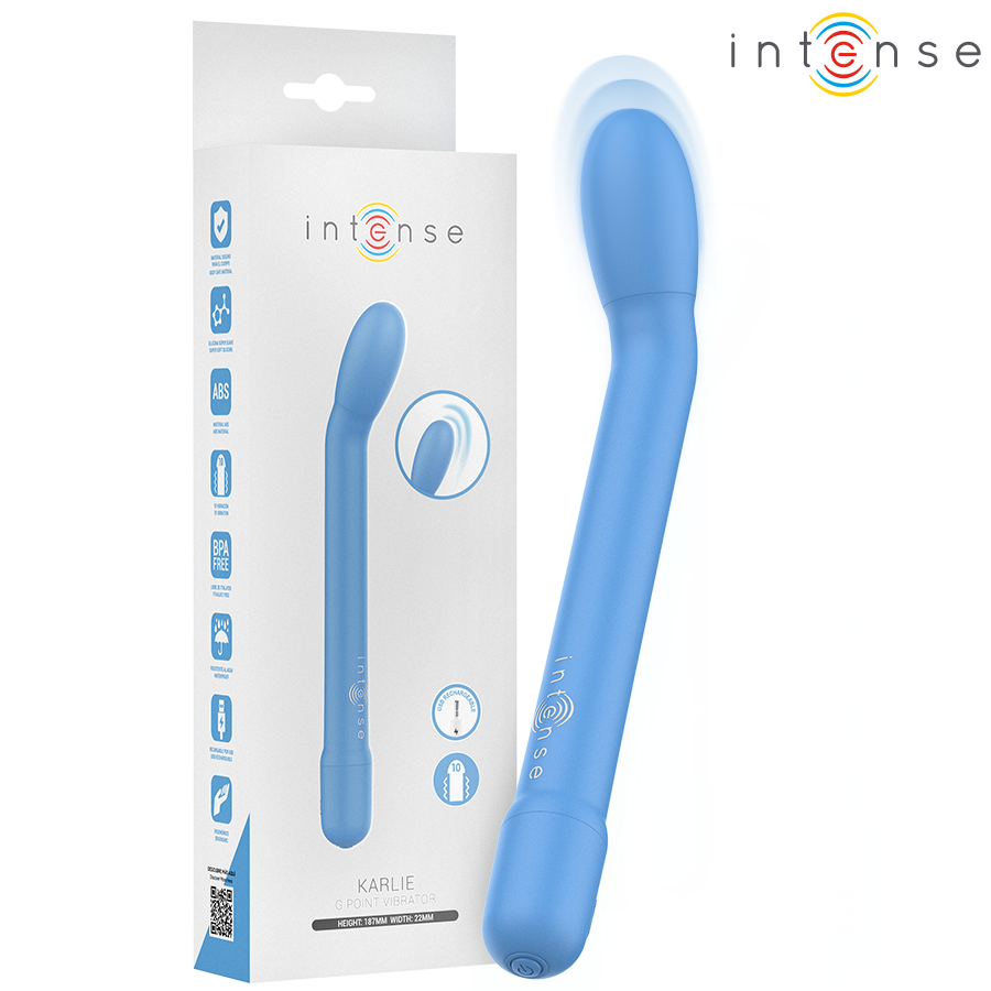 Intense - Stimulateur De Point G Rechargeable Karlie Bleu | SexDelice