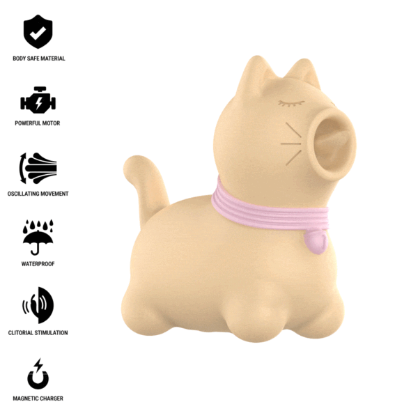 INTENSE - STIMULATEUR DE CLITORIS POUR CHIOT JAUNE