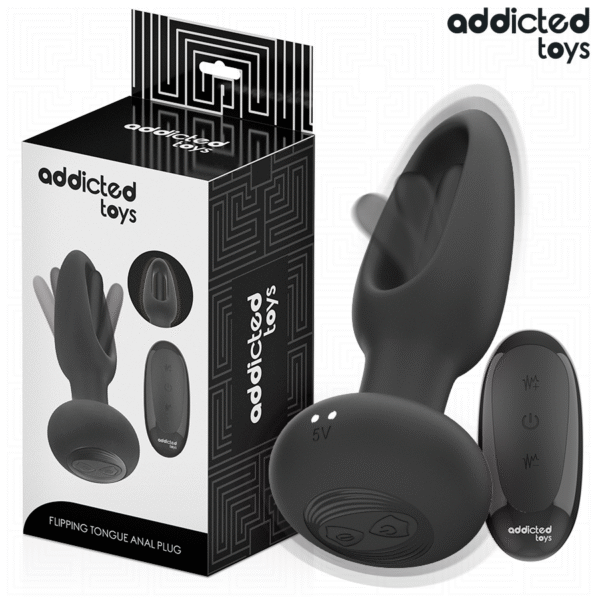Addicted Toys - Plug Anal Avec Langue Vibrante Et Télécommande | SexDelice