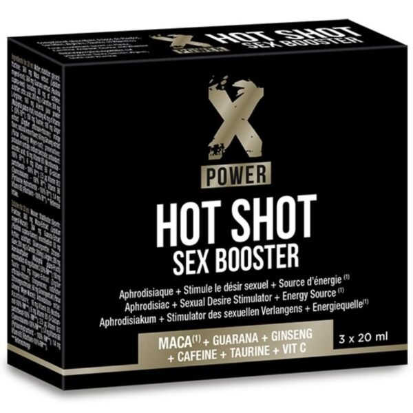 X Power - Hot Shot Sex Booster Augmentation De La Libido 3 X 20 ML | SexDelice