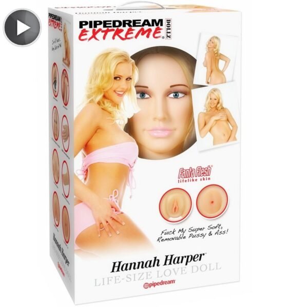 <h3>EXTREME DOLLZ - Poupée Gonflable 'Hannah Harper' - Réalisme Exquis</h3>