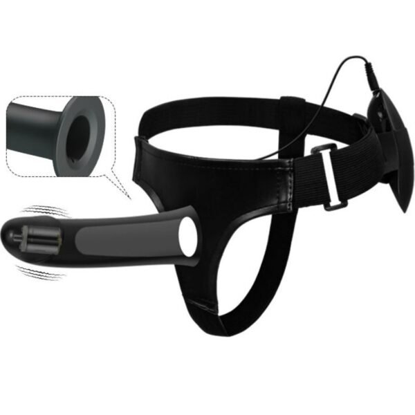 Pretty Love - Vito Strap On Avec Gode Creux Et Vibration 17.3 CM | SexDelice