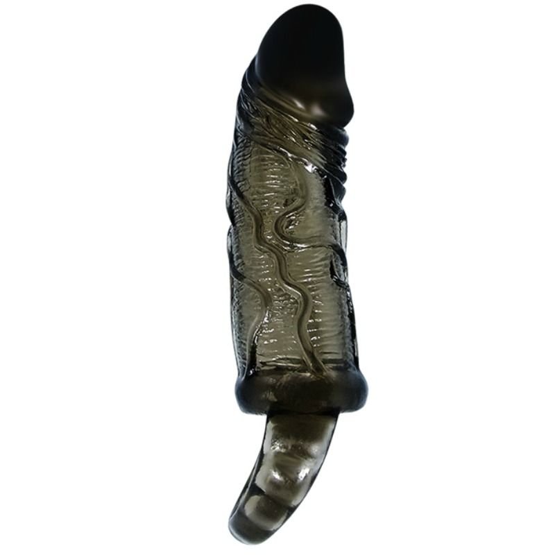Baile - Housse Dextension De Pénis Avec Sangle Pour Testicules Noir 13.5 CM | SexDelice