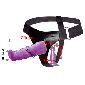 Baile - Harnais Anal Et Vaginal Femme Lilas Gpoint 17 CM | SexDelice – Image 2