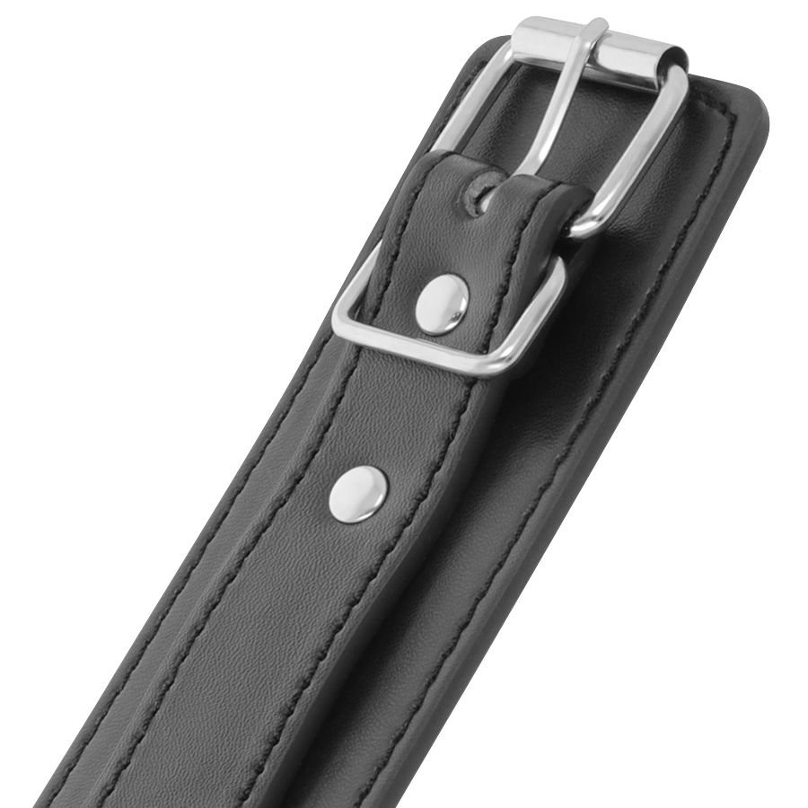 DARKNESS - MENOTTES RÉGLABLES NOIRES AVEC DOUBLE RUBAN DE RENFORT – Image 4