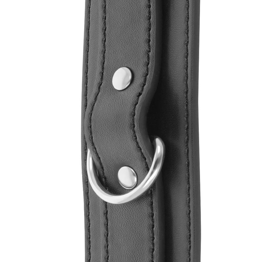 DARKNESS - MENOTTES RÉGLABLES NOIRES AVEC DOUBLE RUBAN DE RENFORT – Image 5