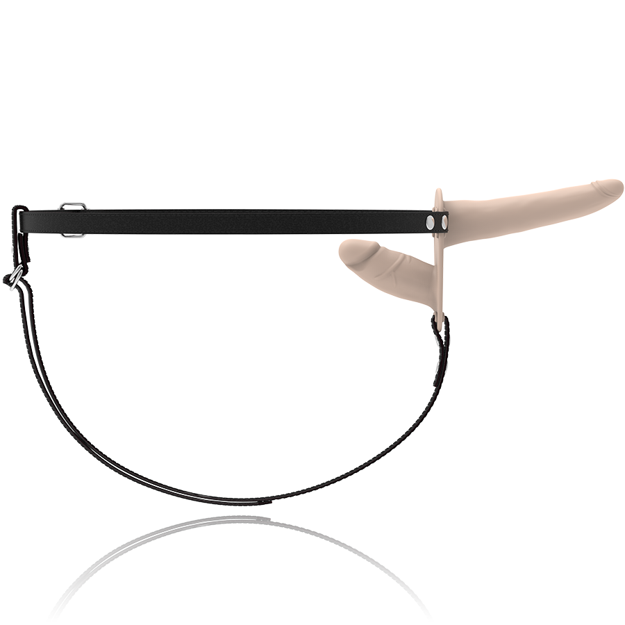 FETISH SUBMISSIVE HARNESS - VIBRATEUR FLESH UP DOUBLE PÉNÉTRATION – Image 5