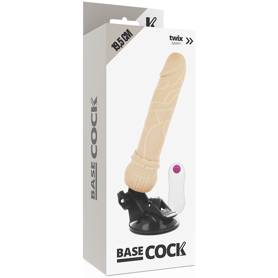 BASECOCK - VIBRATEUR TÉLÉCOMMANDE NATUREL RÉALISTE 19.5 CM -O- 4 CM – Image 5