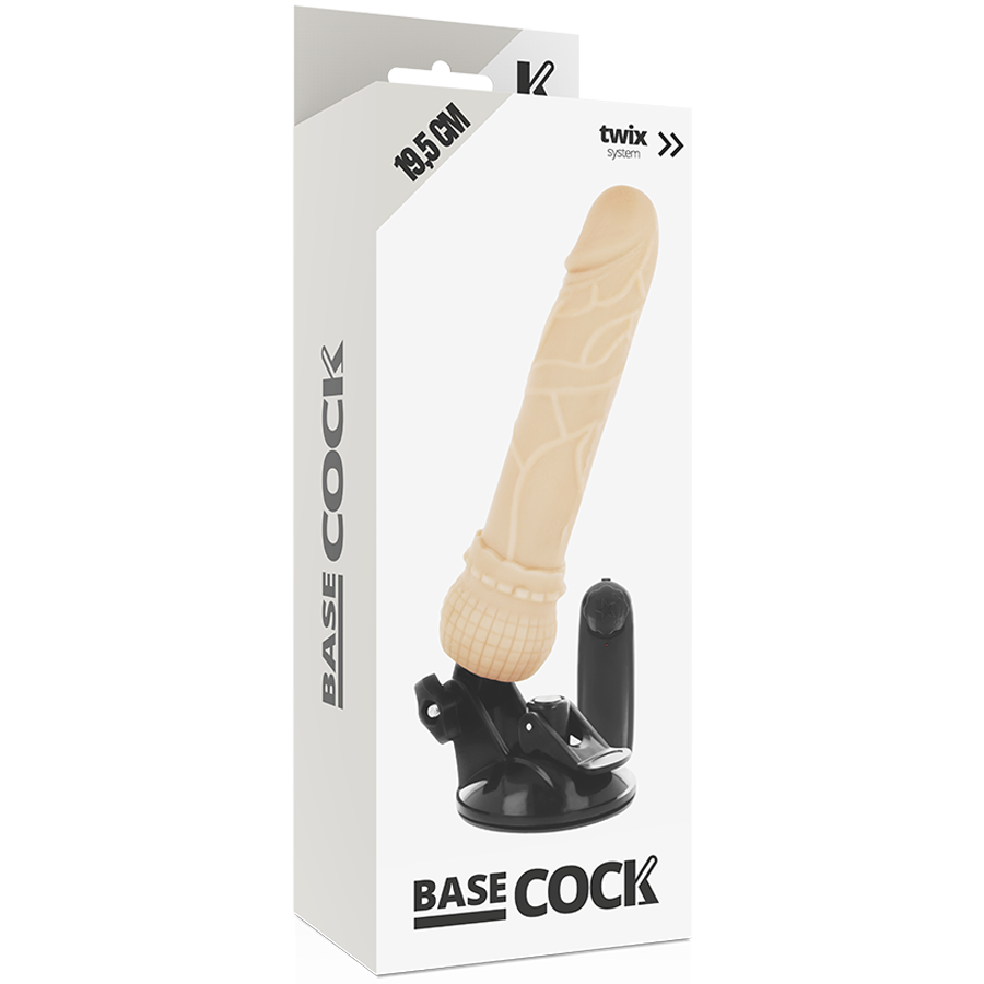 BASECOCK - VIBRATEUR RÉALISTE TÉLÉCOMMANDE NATUREL 19.5 CM -O- 4 CM – Image 5