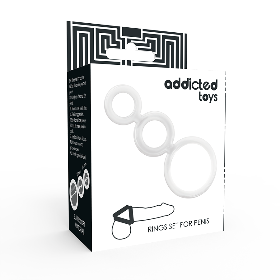ADDICTED TOYS - ENSEMBLE DANNEAU POUR PÉNIS TRANSPARENT – Image 5