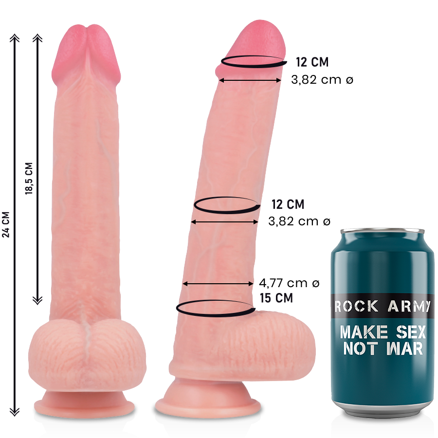 ROCKARMY - LIQUIDE SILICONE PREMIUM KINGCOBRA RÉALISTE 24 CM -O- 4.77 CM – Image 3