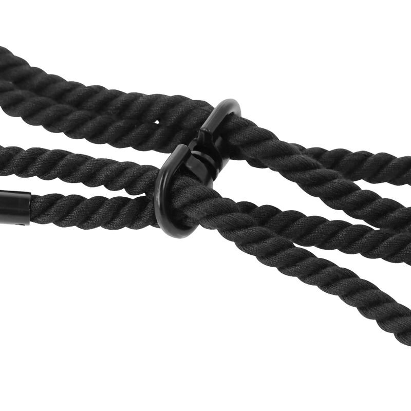 Darkness - Poignets Ou Chevilles 100% Coton Noir | SexDelice – Image 5