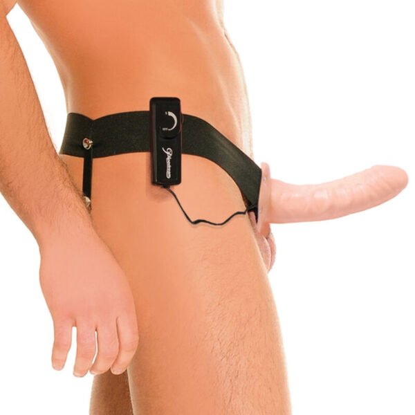 Fetish Fantasy Series - Harnais Vibrateur Creux Pour Lui Et Elle Naturel 14CM | SexDelice