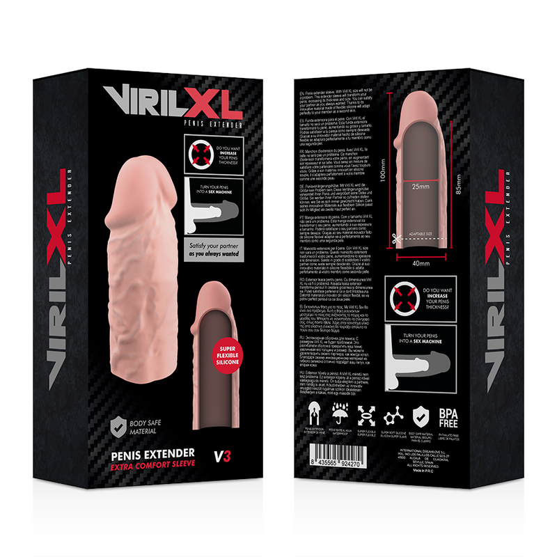 VIRILXL - EXTENSION NATURELLE DU PÉNIS EN SILICONE LIQUIDE V3 – Image 10