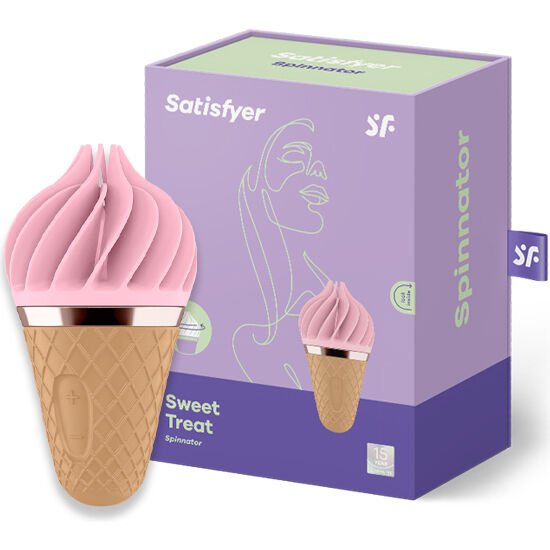 Satisfyer - Spinnator Sweet Treat Brun & Rose | SexDelice – Image 3