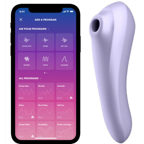 Satisfyer - Vibrateur Dual Pleasure Air Pulse Mauve | SexDelice