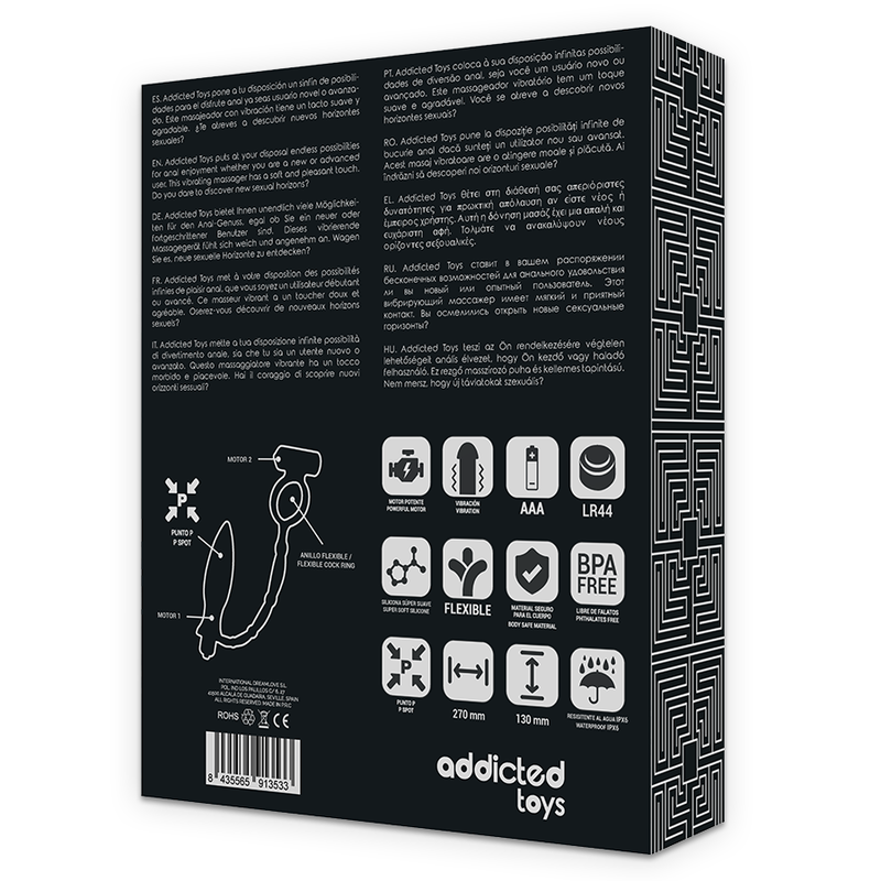 ADDICTED TOYS - PLUG ANAL AVEC ANNEAU VIBRANT – Image 8