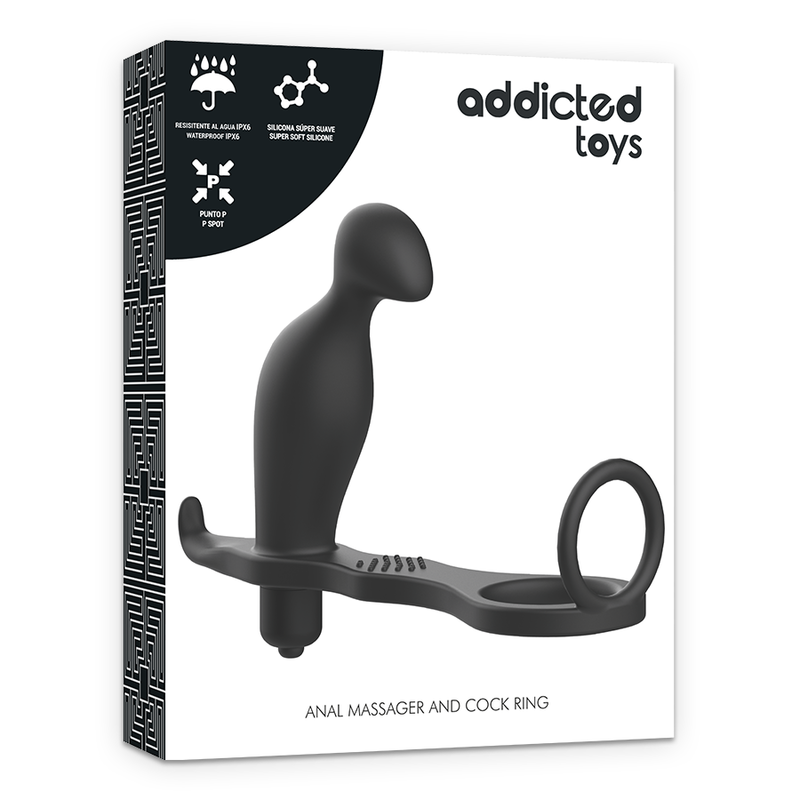 ADDICTED TOYS - PLUG ANAL AVEC ANNEAU EN SILICONE NOIR 12 CM – Image 7