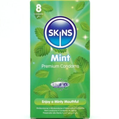 Skins - Pack De 8 Préservatifs Premium Menthe | SexDelice