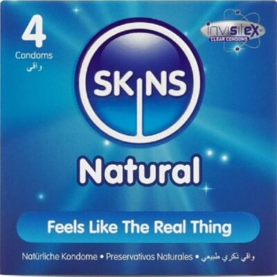 Préservatifs Naturels Premium Ultra-Fins Vanille 52mm x4