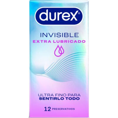 Préservatifs Invisible Extra-Lubrifiés 52mm - Boîte de 12 Unités