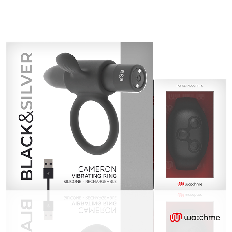 Black&silver - Cockring À Télécommande Cameron Watchme | SexDelice – Image 4