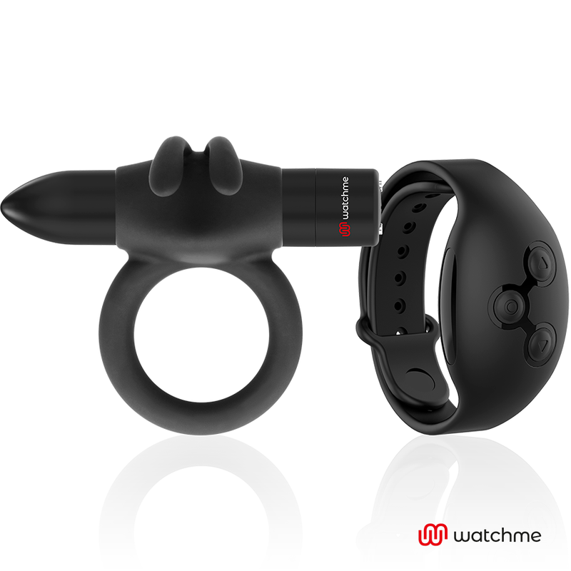 Black&silver - Agron Télécommande Cockring Watchme | SexDelice – Image 2