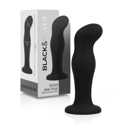 Black&silver - Sean Plug Anal Premium Silicone Noir | SexDelice