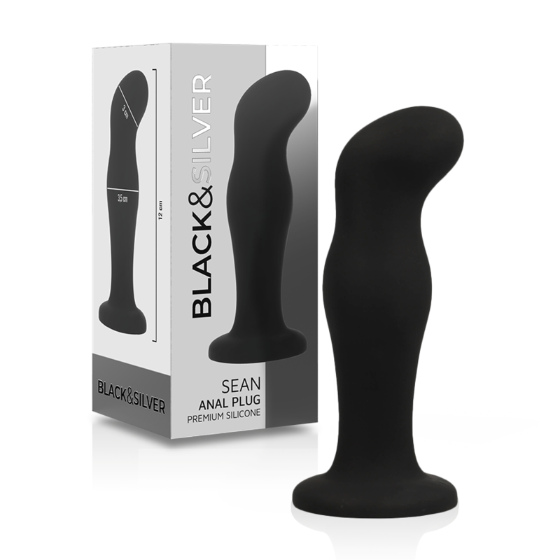 Black&silver - Sean Plug Anal Premium Silicone Noir | SexDelice