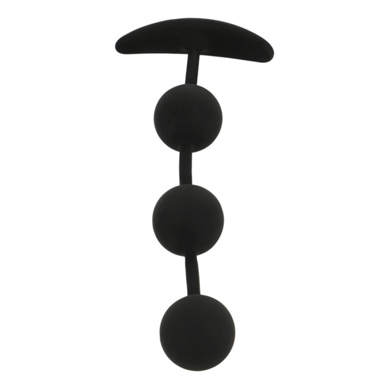 Black&silver - Chapelet Anal Harry 3 Sphères En Silicone 14 CM | SexDelice – Image 4