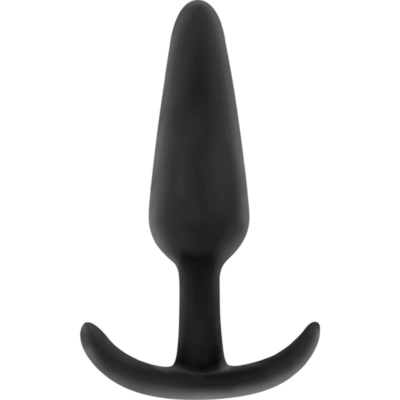 Black&silver - Bouchon Anal En Silicone Hansel Avec Petite Poignée | SexDelice
