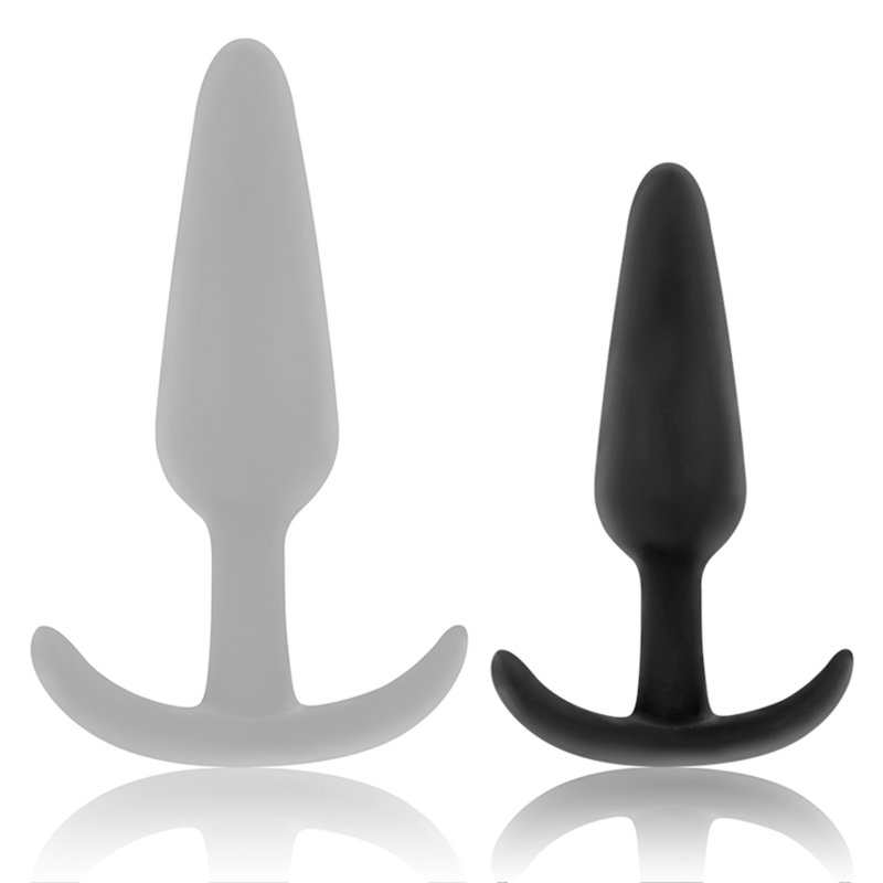 Black&silver - Bouchon Anal En Silicone Hansel Avec Petite Poignée | SexDelice – Image 3