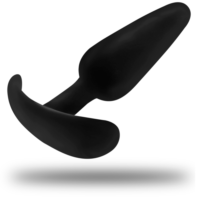 Black&silver - Bouchon Anal En Silicone Hansel Avec Petite Poignée | SexDelice – Image 4
