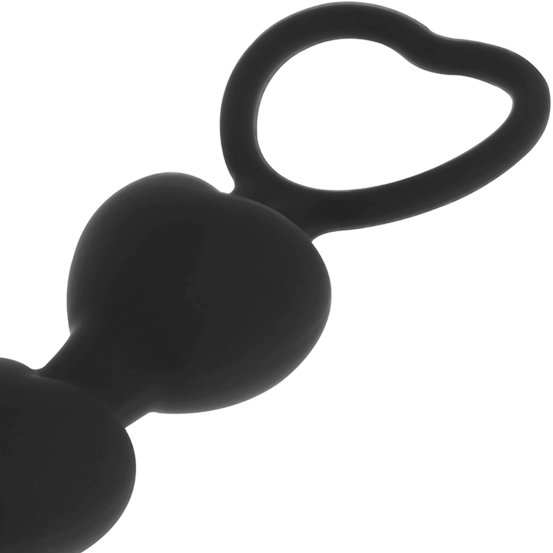 Black&silver - Chaîne De Coeurs Anal Mila 18 CM | SexDelice – Image 3