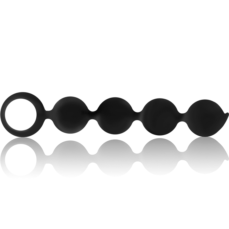 Black&silver - Chapelet Anal Lennon 4 Sphères Silicone 15 CM | SexDelice – Image 3