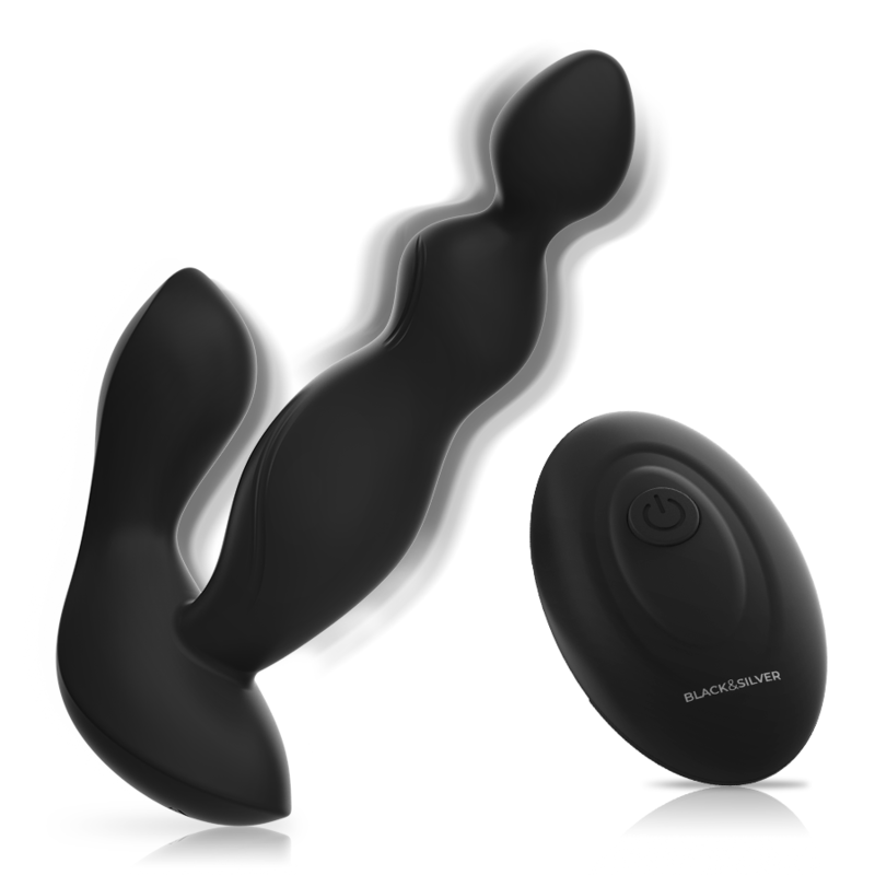 Black&silver - Télécommande En Silicone Pour Plug Anal Cora | SexDelice – Image 3