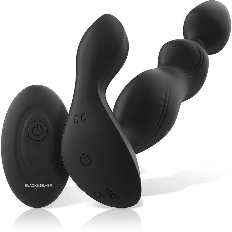 Black&silver - Télécommande En Silicone Pour Plug Anal Cora | SexDelice – Image 2
