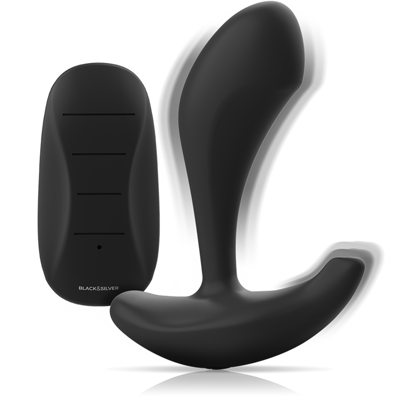 Black&silver - Télécommande En Silicone Pour Plug Anal Dwayne | SexDelice – Image 3