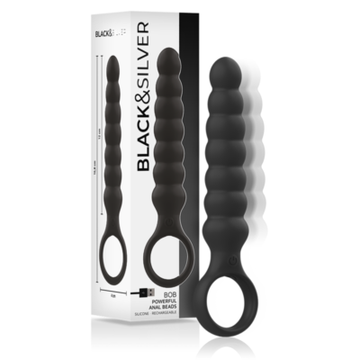 Black&silver - Dilatateur Anal Puissant En Silicone Bob | SexDelice