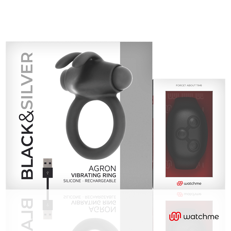 Black&silver - Agron Télécommande Cockring Watchme | SexDelice – Image 7