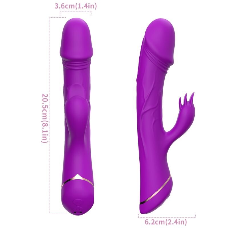 Armony - Gode Vibrateur Lapin Silicone Violet | SexDelice – Image 4