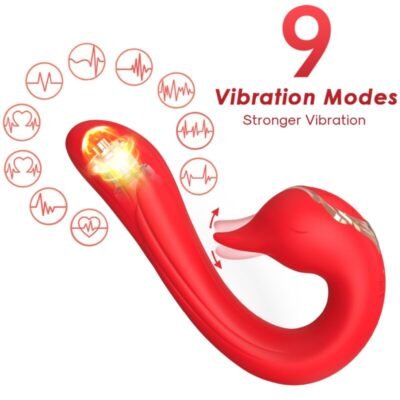 Armony - Vibrateur Delfin Multiposition & Effet Chaleur Rouge | SexDelice