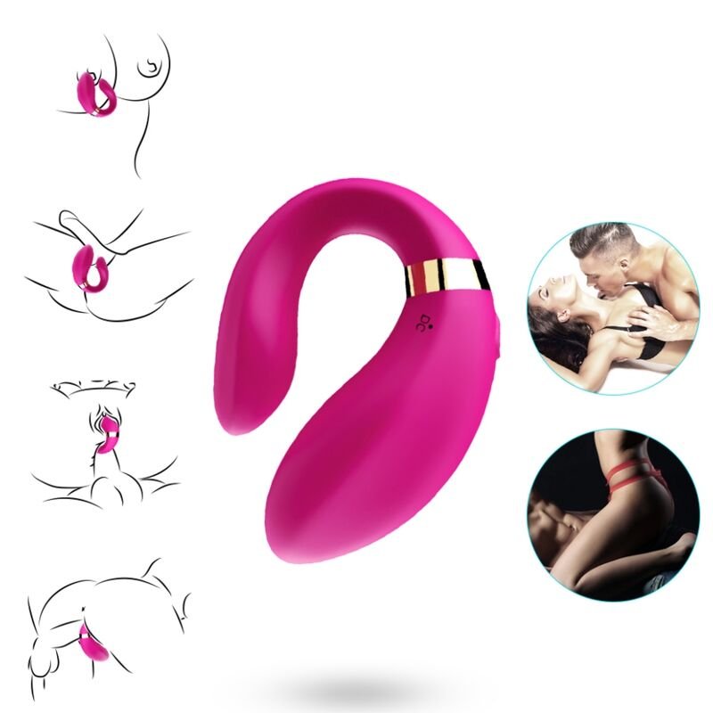 Armony - Vibrateur Croissant Pour Couples Télécommande Fuchsia | SexDelice – Image 2
