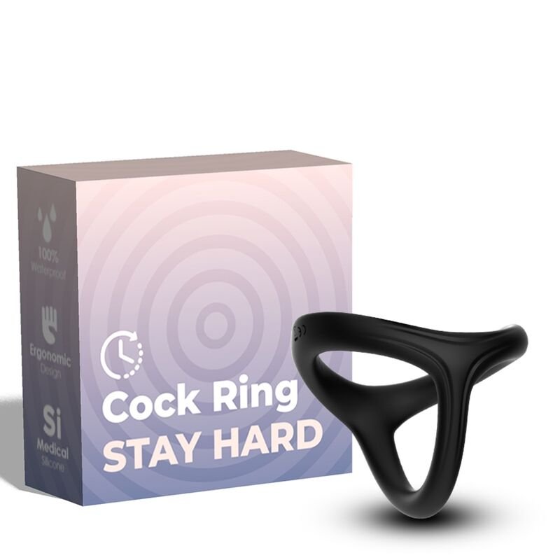 Armony - Bague Tresor Double Silicone Noir | SexDelice