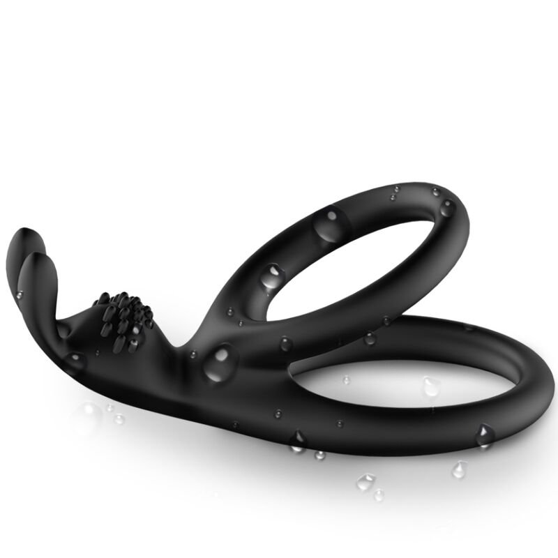 Armony - Bague Double Lapin Tensy Noir | SexDelice