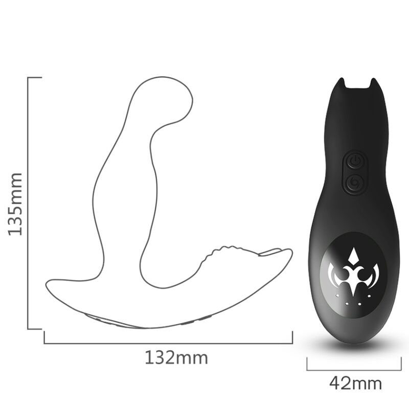 Armony - Bat King Vibrateur Anal Prostate Rotateur Télécommande Noir | SexDelice – Image 3